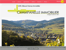 Tablet Screenshot of champanelleimmo.com